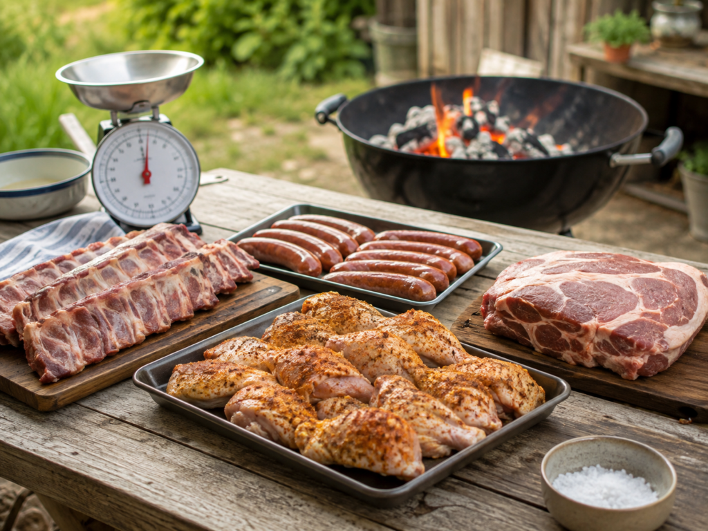 Quantità di carne per persona per organizzare un barbecue