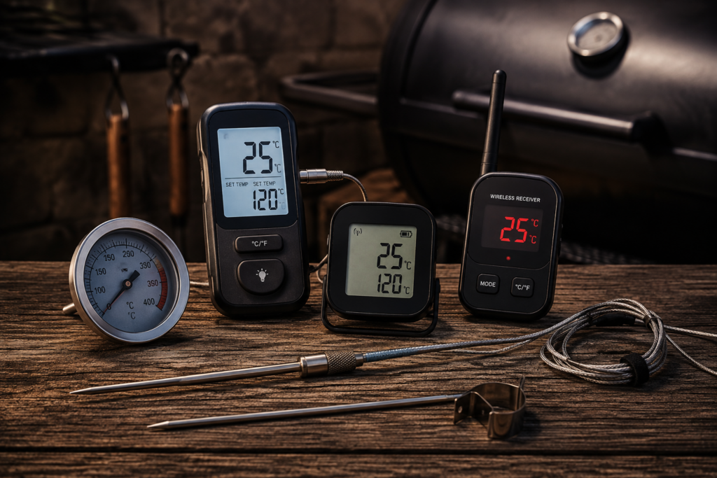 Termometri BBQ digitali e analogici con sonde cablate e wireless